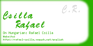 csilla rafael business card